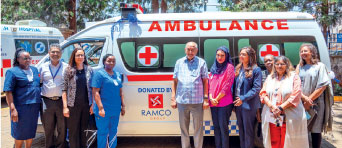 Donates an Ambulance to M.P. SHAH Hospital